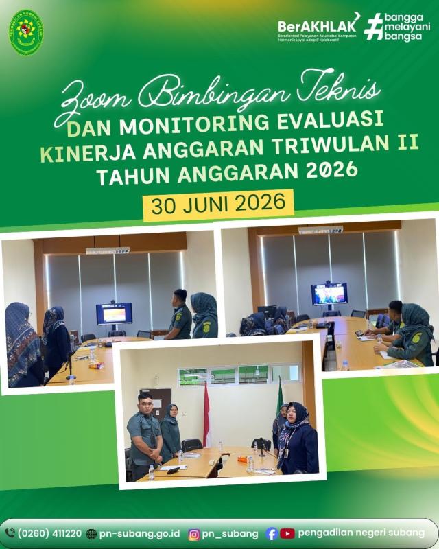 Zoom Bimtek Monev Kinerja Anggara TW II TA. 2026 Zoom Bimtek Monev Kinerja Anggara TW II TA. 2026